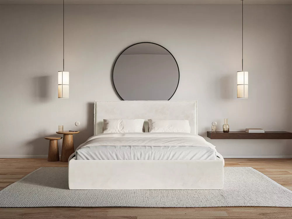 Lova Softie Slim, pilkai smėlinė, 140x200 cm
