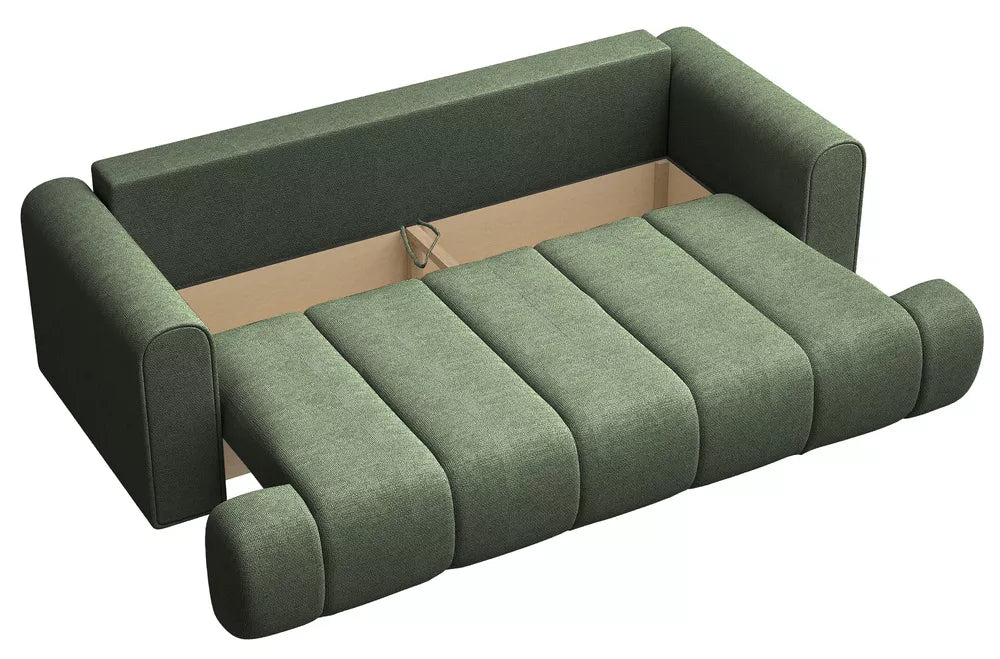 Trivietė sofa Dandelino, žalia