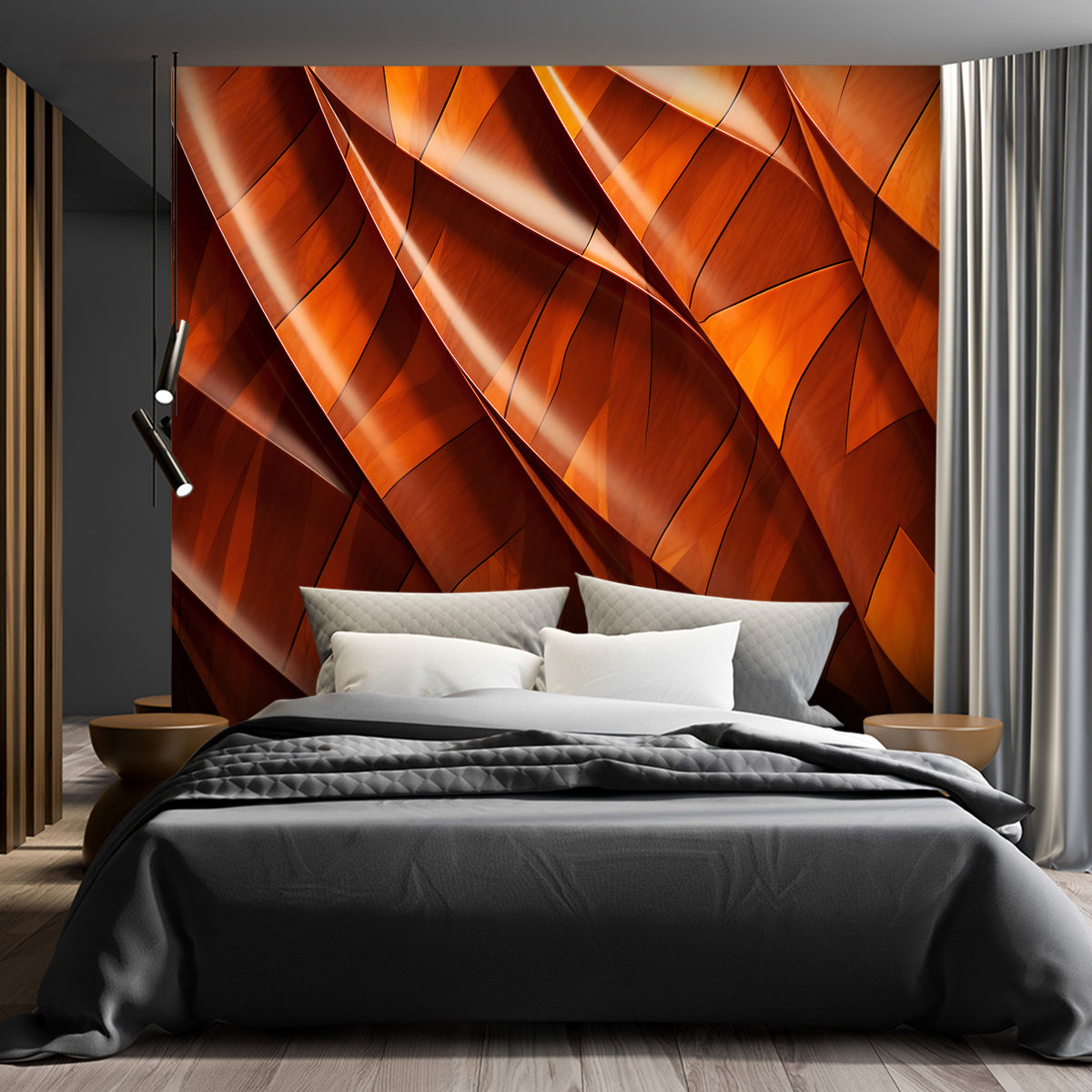 Fototapetai, Oranžinė tekstūra 3D