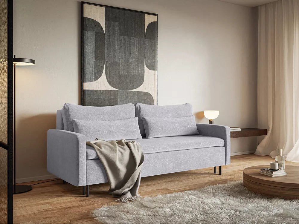 Trivietė sofa Umpro, šviesiai pilka