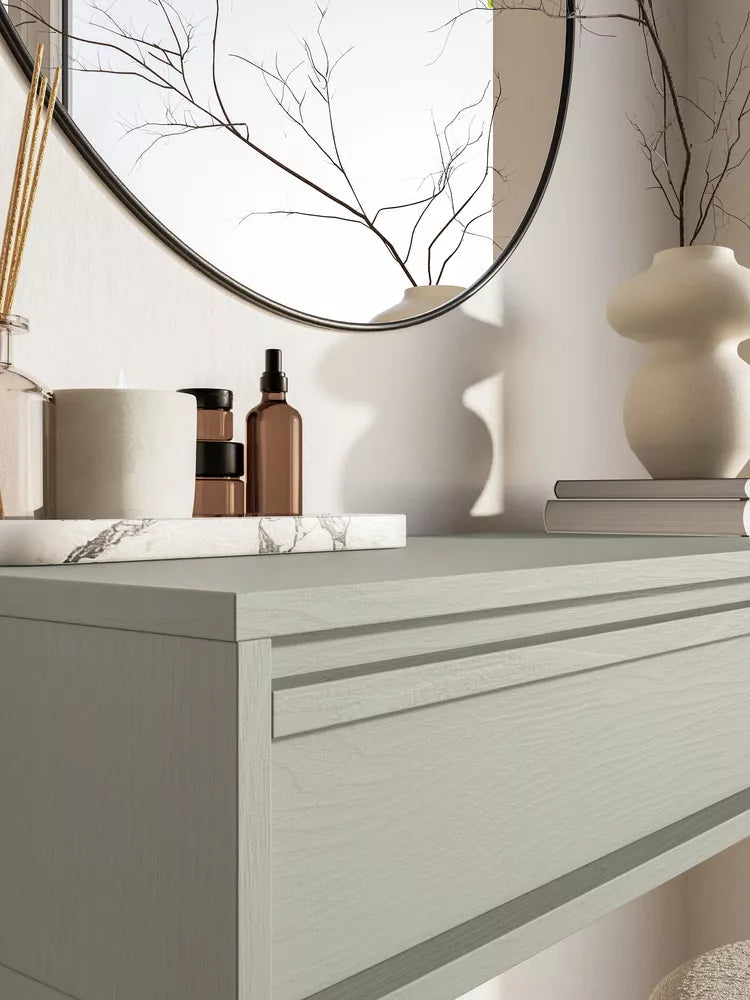 Konsolė Evo su stalčiumi ir 90 cm rėmu, Salotinė