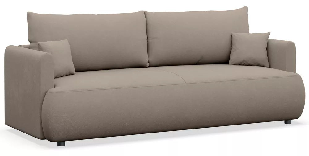 Trivietė sofa Ovo mini, pilkai smėlinė
