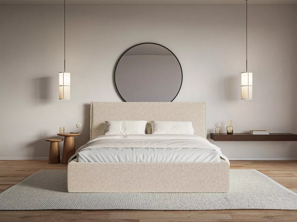 Lova Softie Slim, šviesiai smėlinė, 140x200 cm