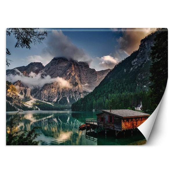 Fototapetai, Namelis prie kalnų ežero