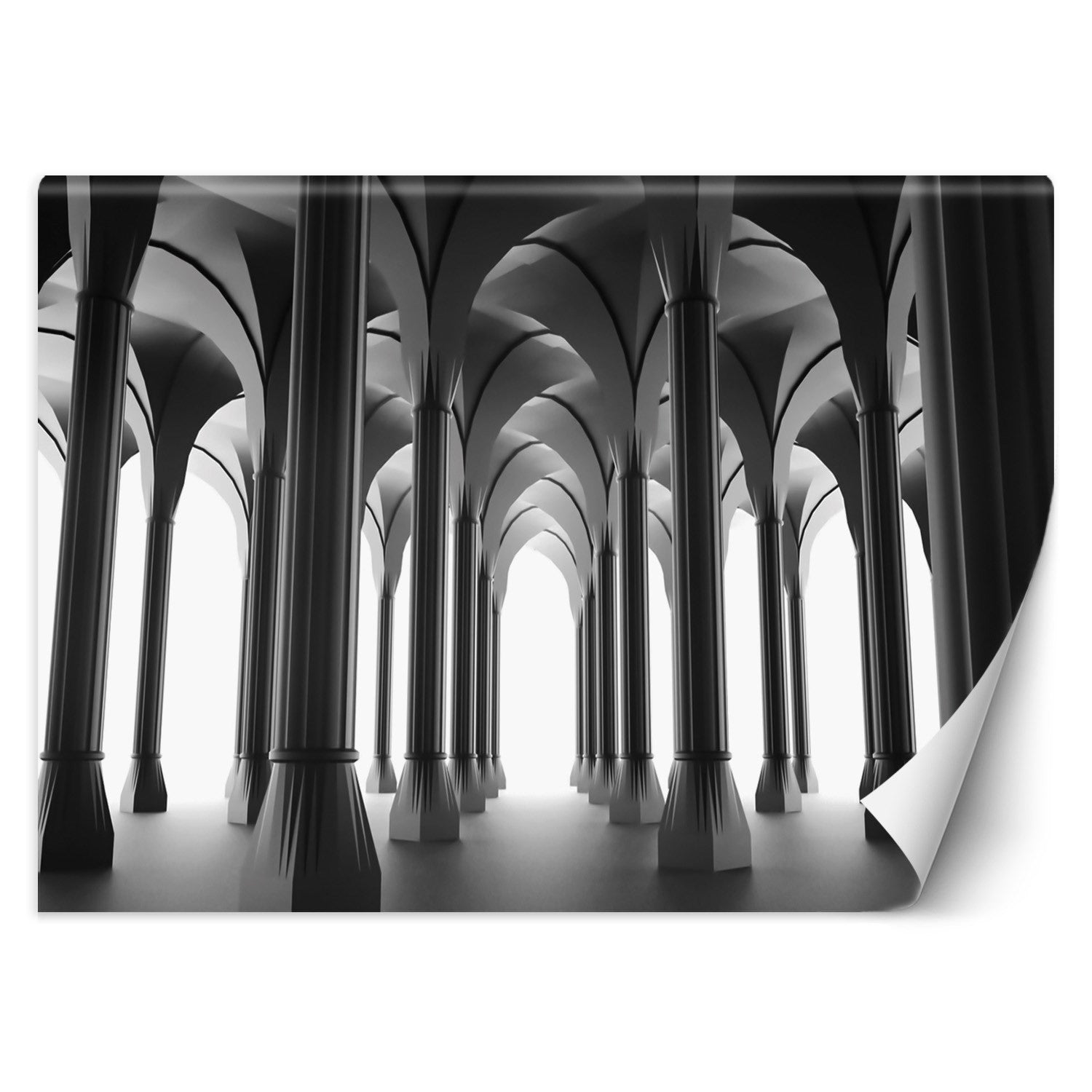 Fototapetai, 3D architektūros kolonos Pilka