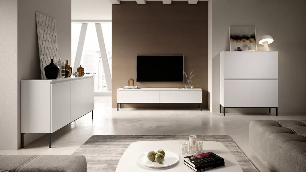 TV spintelė Bemmi, balta