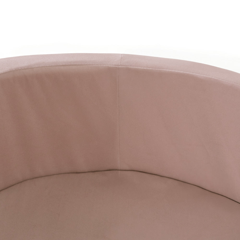 Kamuoliukų baseinas Plush Nest 90×30 cm, auksinė (smėlio), velvetas