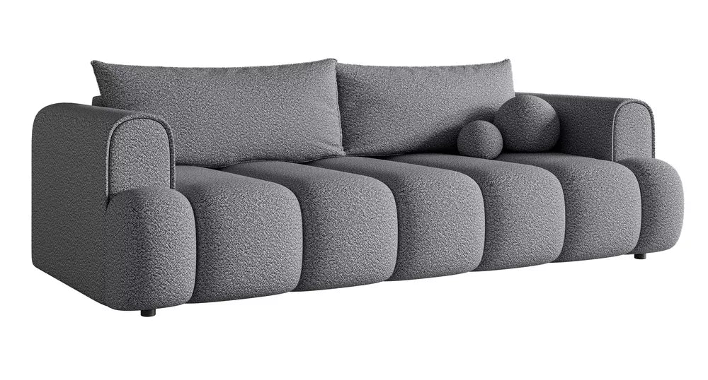 Trivietė sofa Dandelino, pilka