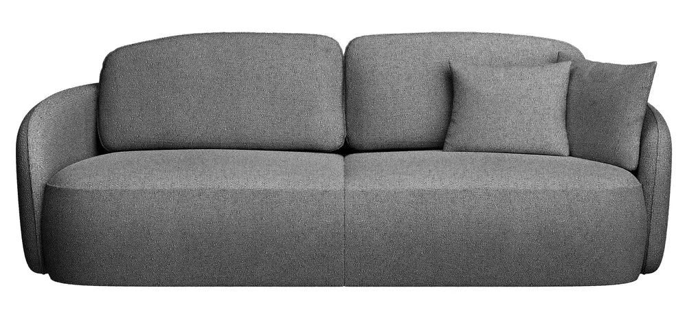 Trivietė išskleidžiama sofa Savoy, tamsiai pilka