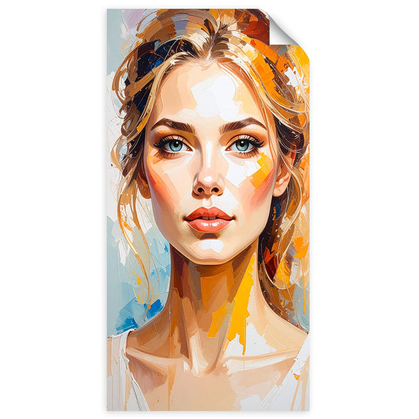 Lipni plakatas, Moters portretas Modelis