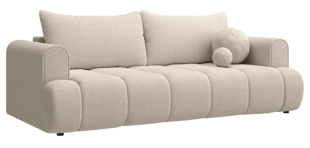 Trivietė sofa Dandelino, šviesiai smėlinė