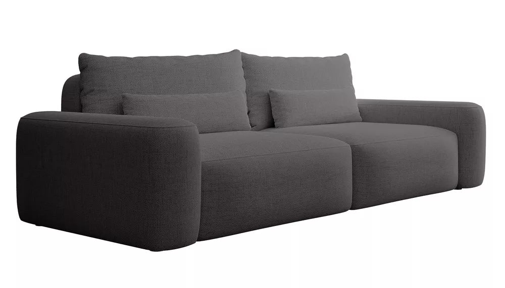 Trivietė sofa Carnos, tamsiai pilka