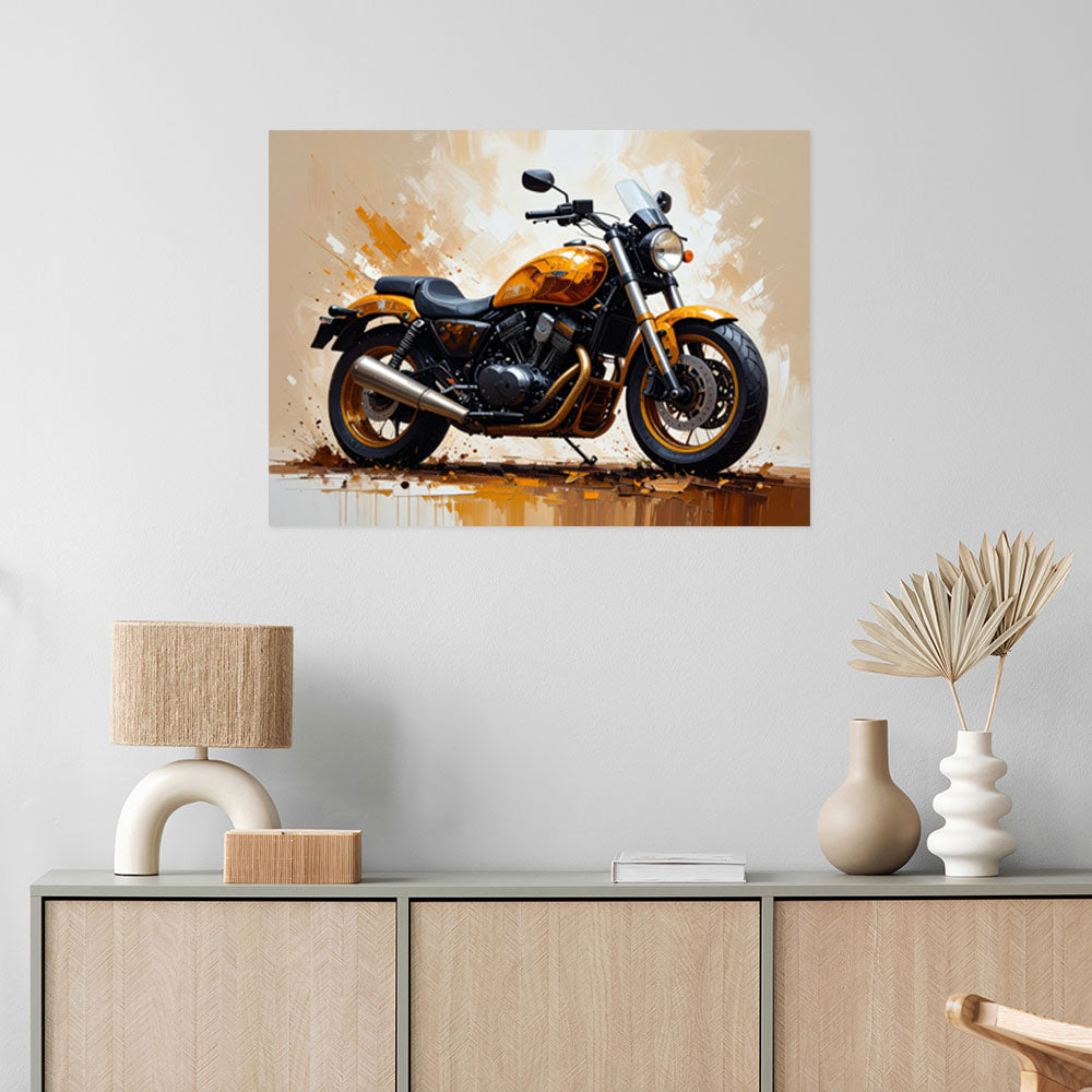 Klijuojamas plakatas, Sportinis motociklas