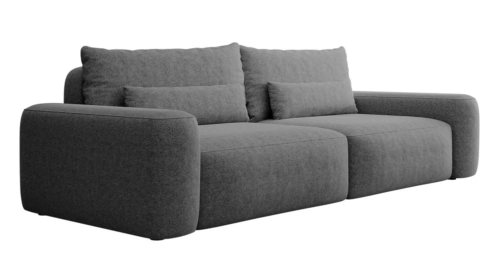 Trivietė sofa Carnos, tamsiai pilka