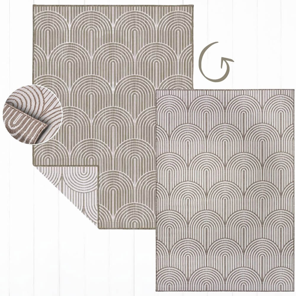 Dvipusis Lauko Kilimas Pangli Beige