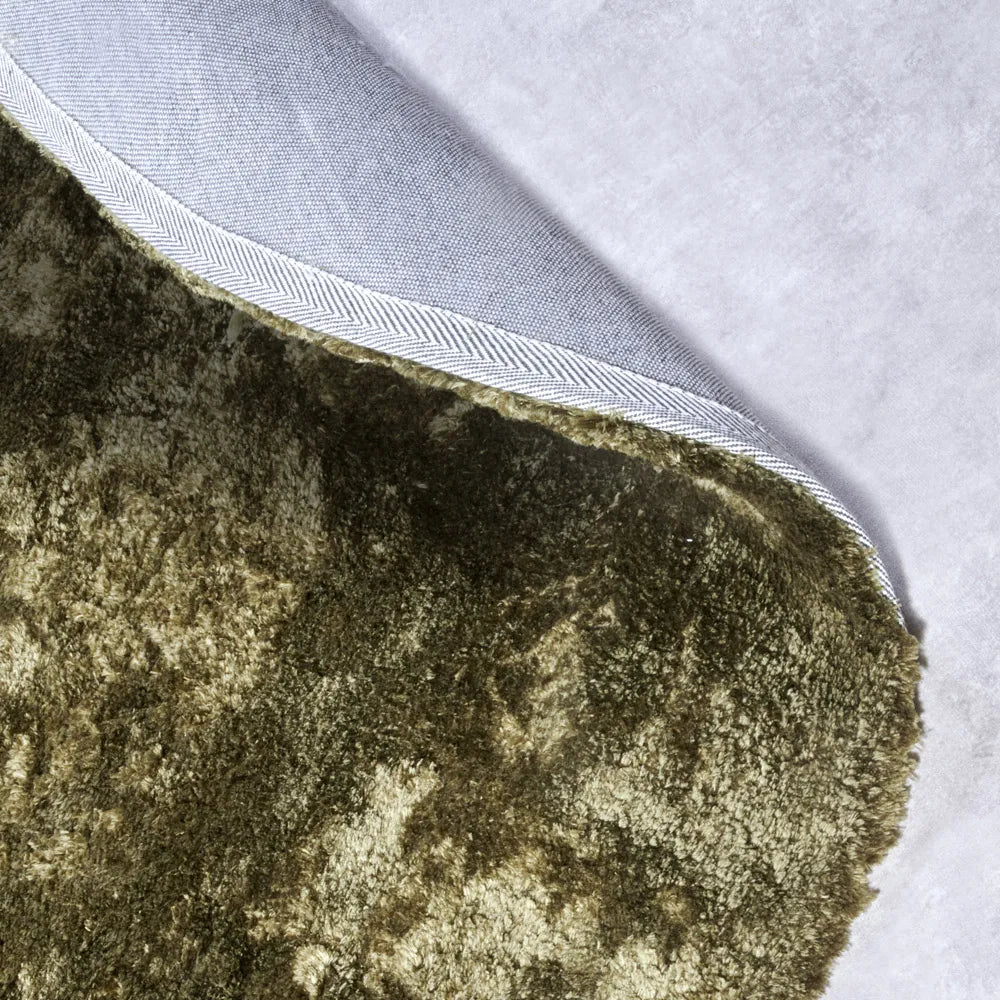 Apvalus Ilgo Plauko Kilimas Cosy Green