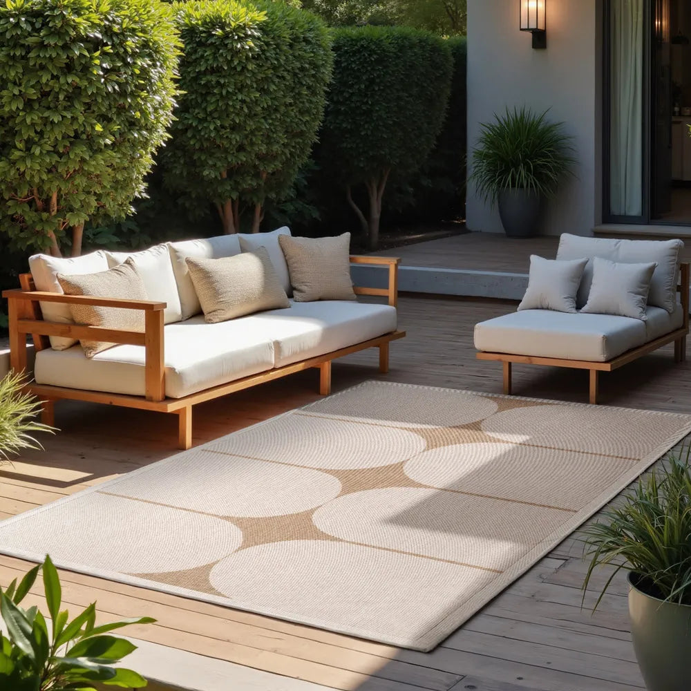 Dvipusis Lauko Kilimas Bowen Beige