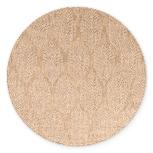 Dvipusis Apvalus Lauko Kilimas Liora Beige
