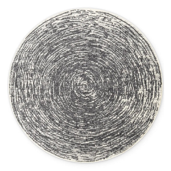 Apvalus Trumpo Plauko Kilimas Cavallo Light Grey