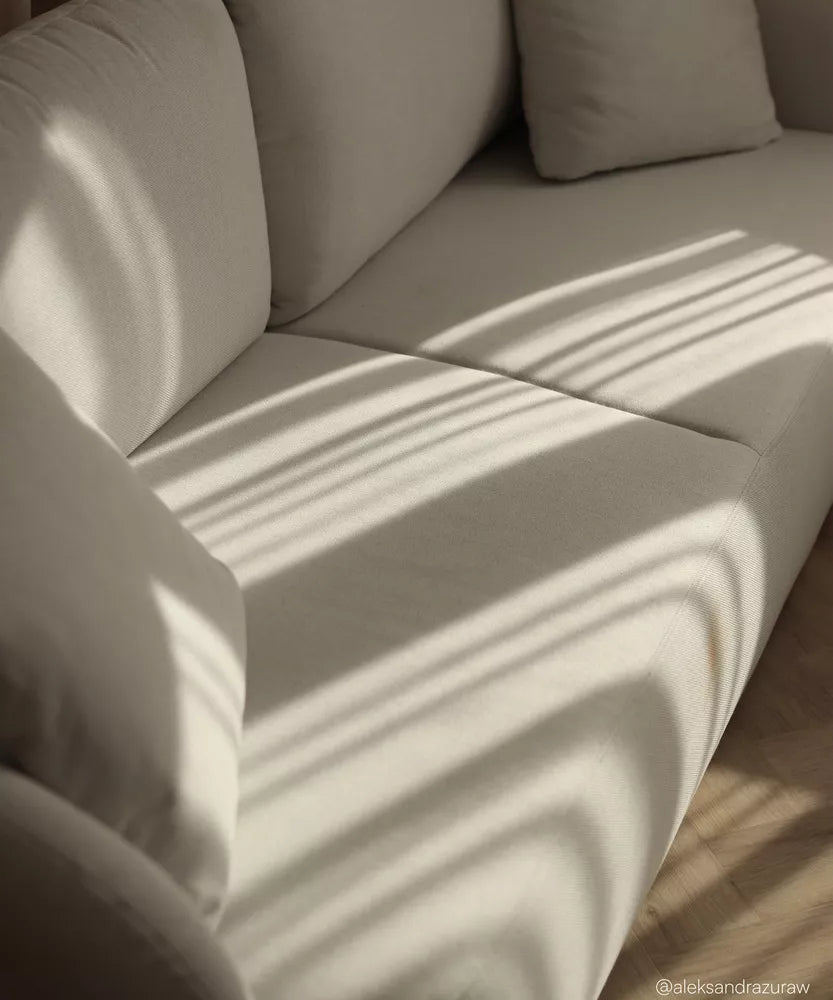 Trivietė sofa Savoy, kreminė