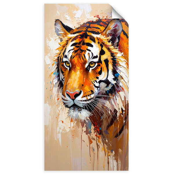 Lipni plakatas, Tiger Animals Africa aliejiniai dažai