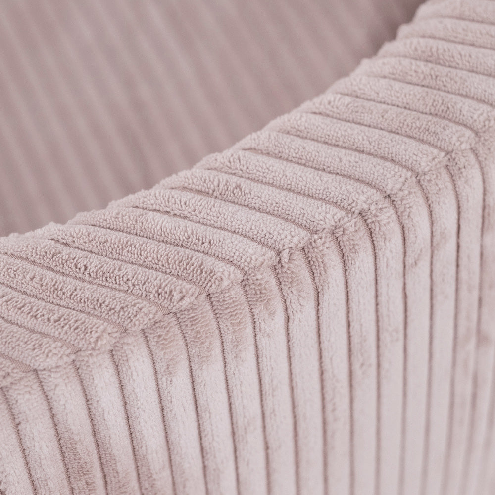 Kamuoliukų baseinas Plush Nest 90×30 cm, šviesiai rožinė, storas velvetas