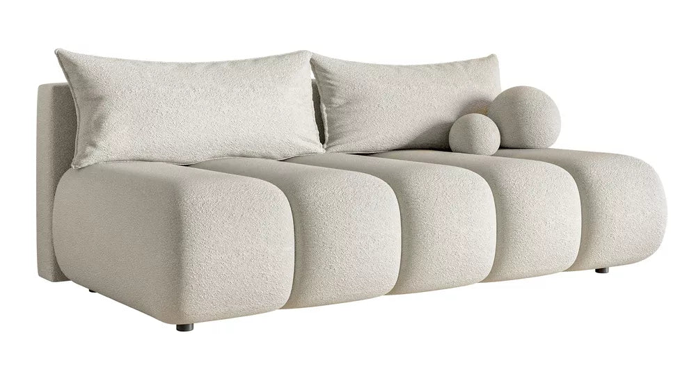 Trivietė sofa Dandelino Mini, šviesiai smėlinė