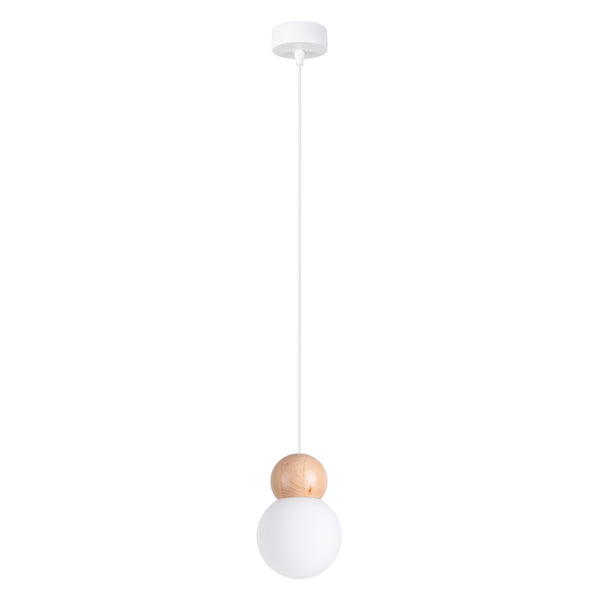 Lempos pakabukas PEKKA 1 blanc/bois naturel
