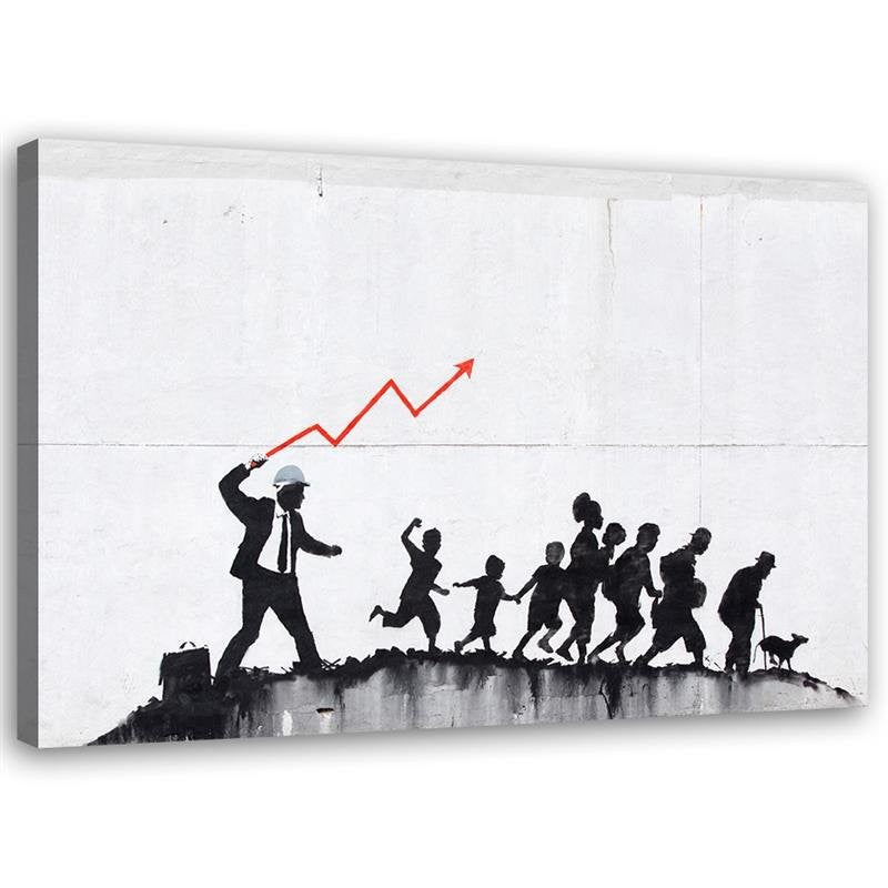 Paveikslas Ant Drobės, Banksy Ecomonic politika