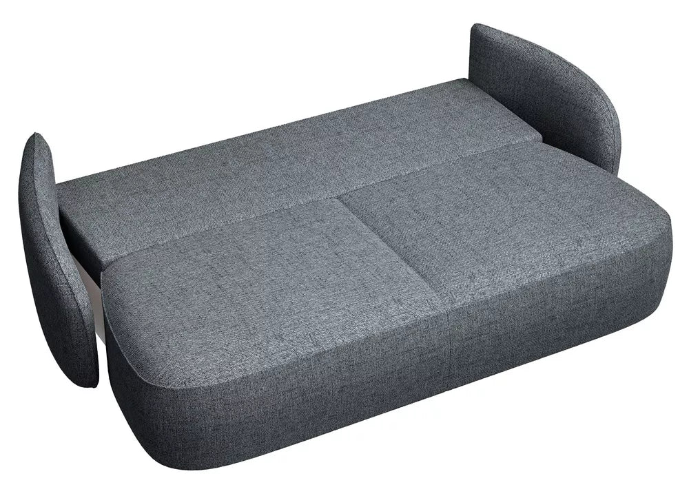 Trivietė sofa Savoy, tamsiai pilka
