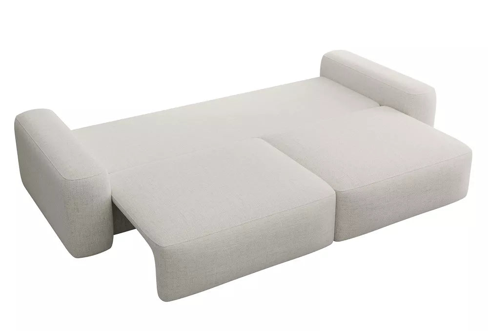 Trivietė sofa Carnos, kreminė