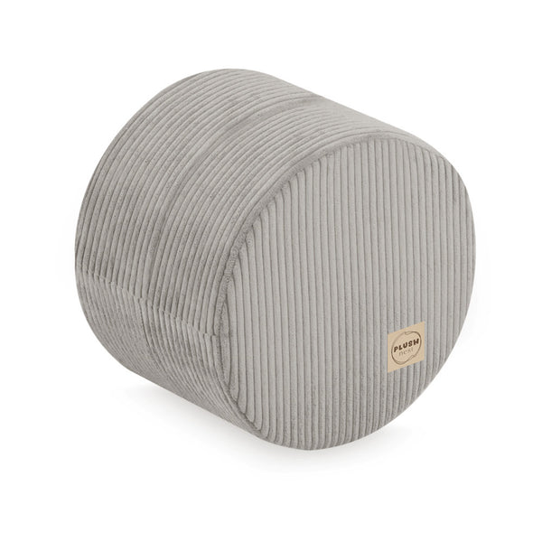 Apvalus pufas Plush Nest 40×30 cm, smėlio, premium velvetas