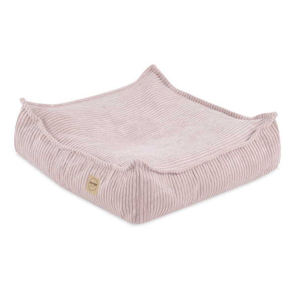 Pufas Plush Nest 60×60 cm, šviesiai rožinė, premium velvetas