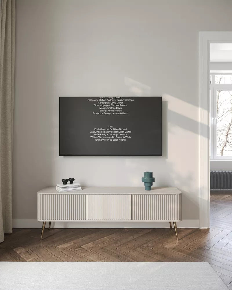 TV spintelė Ovarlo, smėlinė