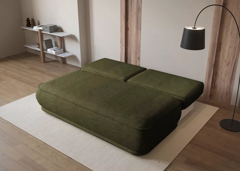Trijų vietų sofa-lova Leanno, alyvinė