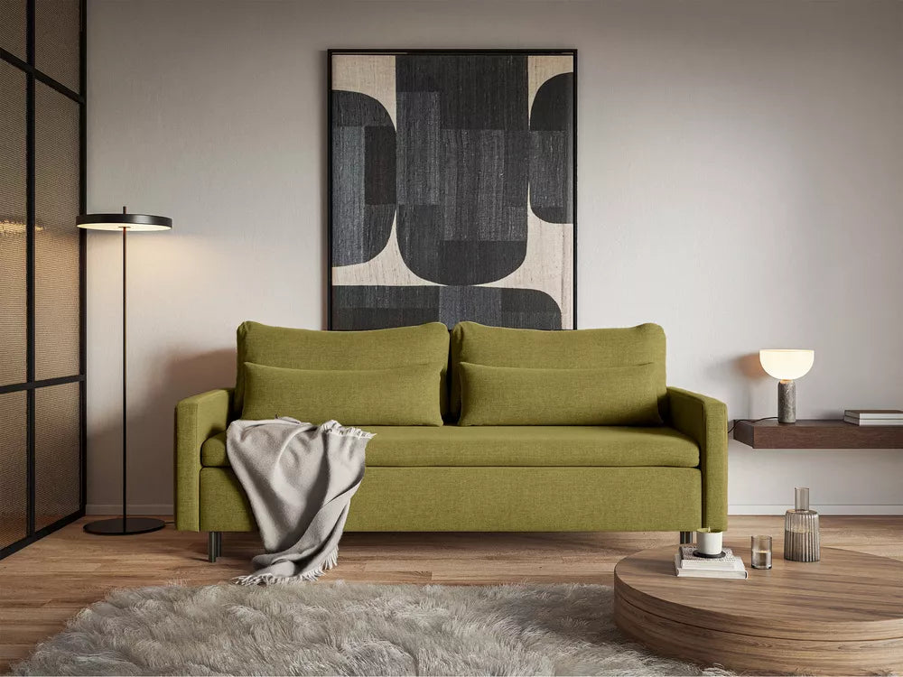 Trivietė sofa Umpro, alyvuogių spalvos
