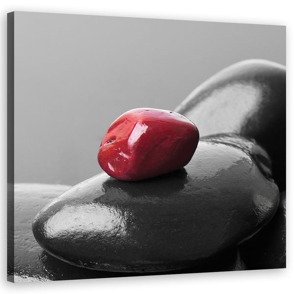 Paveikslas Ant Drobės, „Zen Spa“ raudonas akmuo