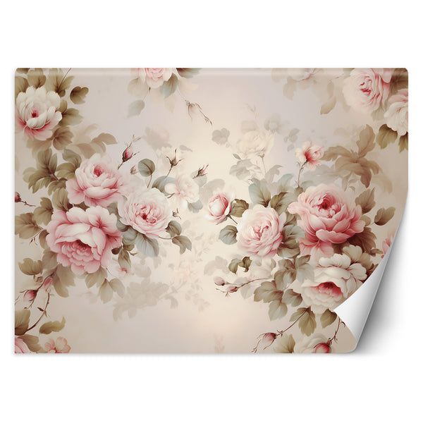 Fototapetai, Shabby Chic rožės