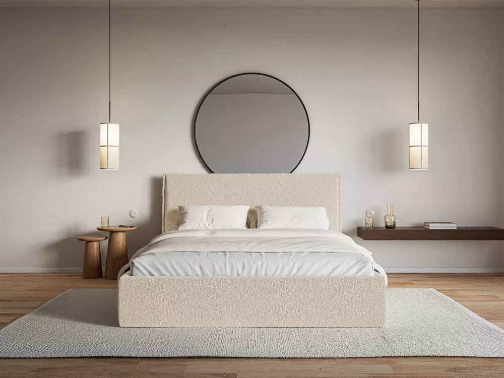 Lova Softie Slim, šviesiai smėlinė, 140x200 cm