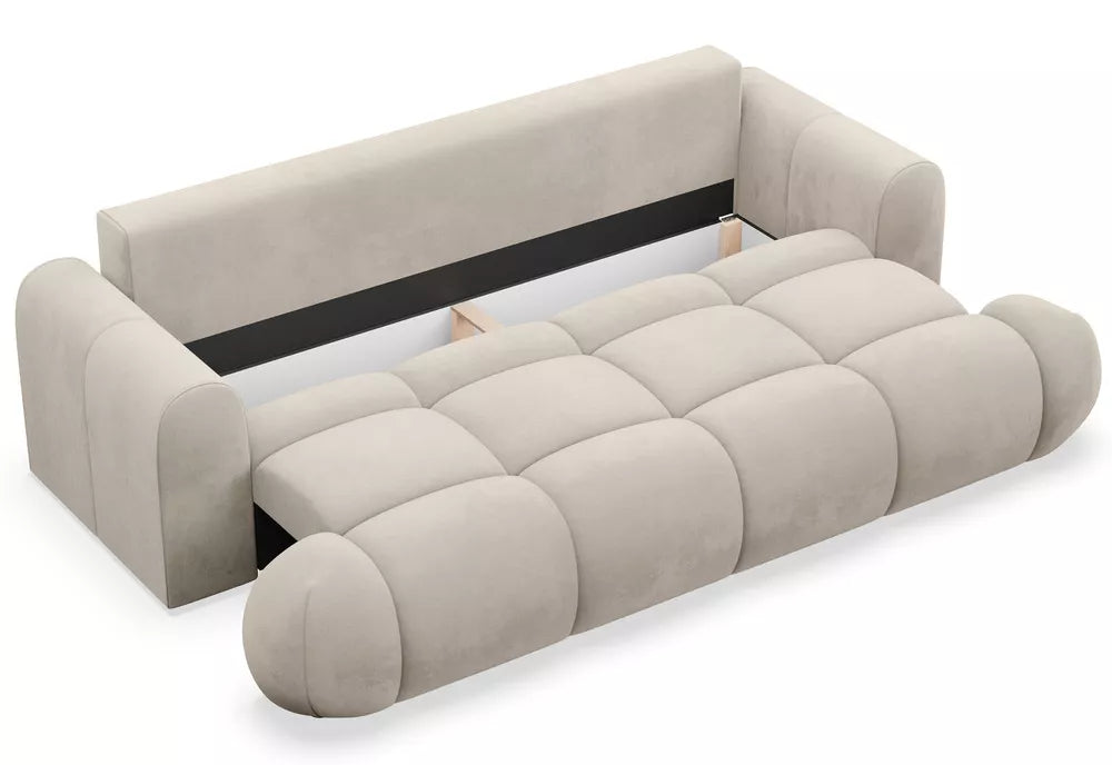 Trivietė sofa Ombo Doce, smėlinė