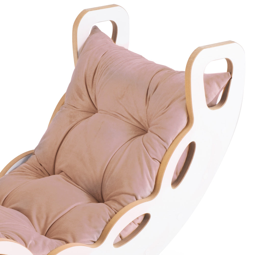 Supynės Plush Nest, smėlio, velvetas, 4in1