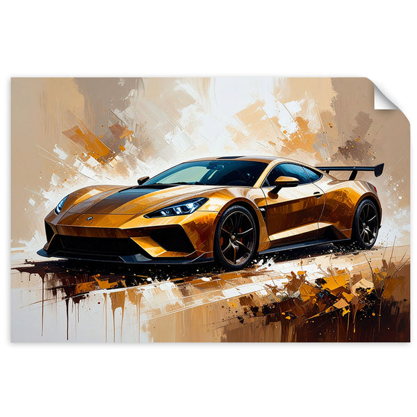 Lipni plakatas, Sportinis automobilis