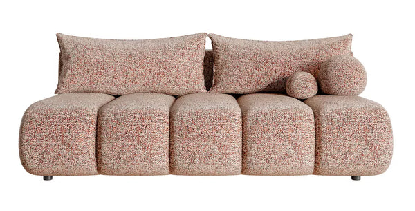 Tritvietė sofa Dandelino Mini, šviesiai rožinė