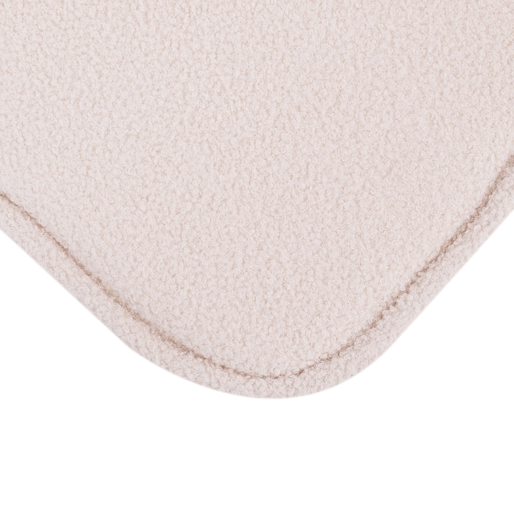 Išskleidžiamas krėslas Plush Nest 150×60×25 cm, kreminė, avikailio efekto