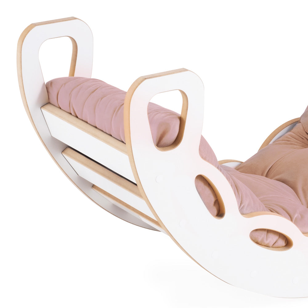 Supynės Plush Nest, smėlio, velvetas, 4in1