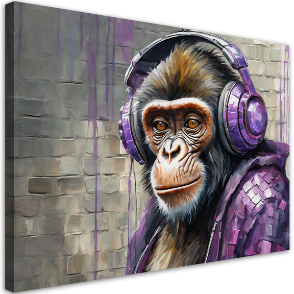 Paveikslas Ant Drobės, DJ Monkey Lilac