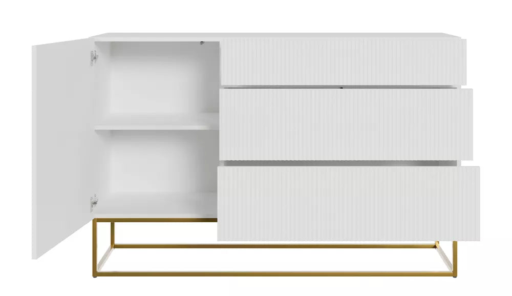 Komoda Veldio, balta