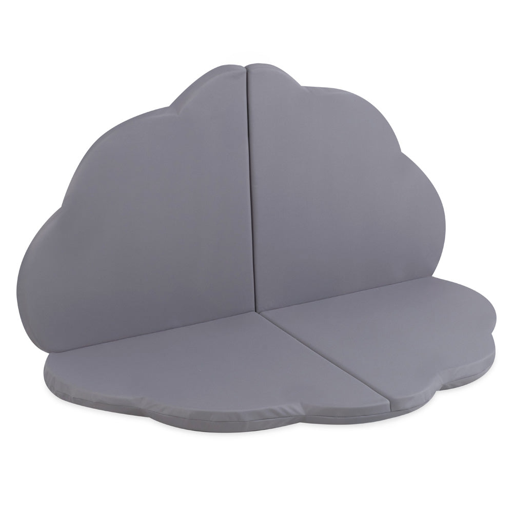Gėlės formos kilimėlis Plush Nest 115×115×5 cm, pilka, lauko, atsparus vandeniui
