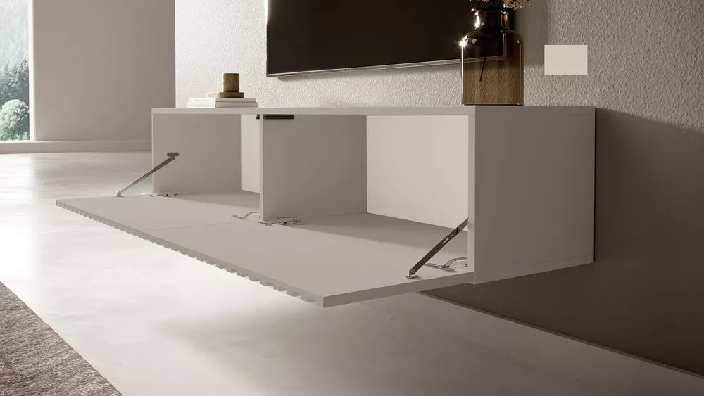 TV komoda Telire, pilkai smėlinė