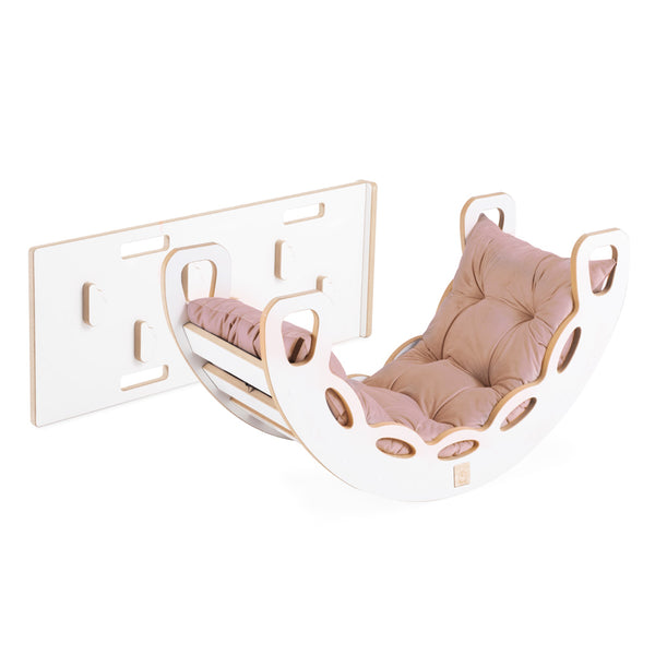 Supynės Plush Nest, smėlio, velvetas, 4in1